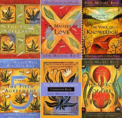 The four agreements+The mastery of love+The fifth agreement + The voice of knowledge+The circle of fire+The four agreement companion book(Paperback, Don miguel ruiz)