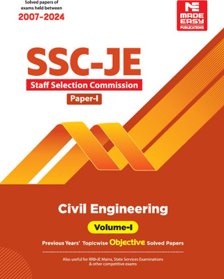 SSC-JE: Civil Engineering 2025- Previous Year Objective Solved Paper-1 Volume-1(Paperback, MADE EASY Editorial Board)