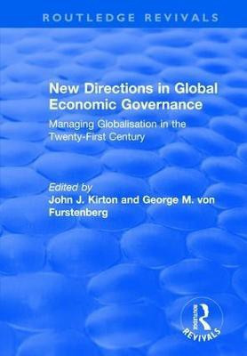 New Directions in Global Economic Governance(English, Paperback, Furstenberg George M. von)