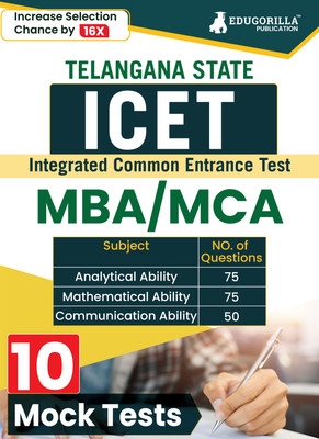 Ts Icet - MBA, Mca Exam  - 10 Full Length Mock Tests 2024 (1200 Solved MCQs) with Free Access to Online Tests(English, Hardcover, unknown)
