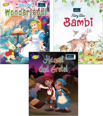 Fairy Tales for Kids (Set of 3) - Alice In Wonderland , Bambi, and Hansel and Gretel(Paperback, BOOKFORD PUBLICATIONS PVT. LTD.)