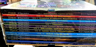 48 YEARS Archive CHAPTERWISE SOVLED PAPERS IIT/JEE ADVANCED
(1978-2025) AIEEE/JEE MAIN (2022-2025) MATHEMATICS 15 VOLUMES 6898 QUESTIONS COVERED Complete Solutions with detailed Explanation(Paperback, Dr.g.v.Nagendra prasad) 48 YEARS Archive CHAPTERWISE SOVLED PAPERS IIT/JEE ADVANCED
(1978-2025) AIEEE/JEE MAIN (2022-2025) MATHEMATICS 15 VOLUMES 6898 QUESTIONS COVERED Complete Solutions with detailed Explanation(Paperback, Dr.g.v.Nagendra prasad)