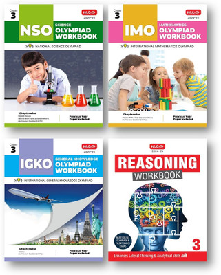 Mtg National Science Olympiad (NSO) , International Mathematics Olympiad (IMO), Inter. G.K. Olympiad (IGKO) & Reasoning Work Book -Class 3rd ( Combo Pack-Set Of 4 Books)-Edition-2024-25(Paperback, MTG EXPEART TEAM) Mtg National Science Olympiad (NSO) , International Mathematics Olympiad (IMO), Inter. G.K. Olympiad (IGKO) & Reasoning Work Book -Class 3rd ( Combo Pack-Set Of 4 Books)-Edition-2024-25(Paperback, MTG EXPEART TEAM)