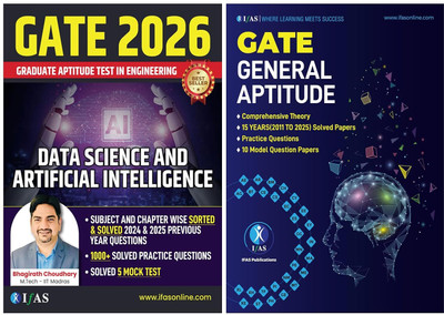 GATE Data Science and Artificial Intelligence GATE General Aptitude  - 2026 [Set of 2 Books] | Includes Topicwise PYQs (2024–2025), 1000+ Practice Questions & Theory with Illustrations | Best Combo for GATE Data Science and Artificial Intelligence & GATE General Aptitude Exam Preparation | IFAS Publ