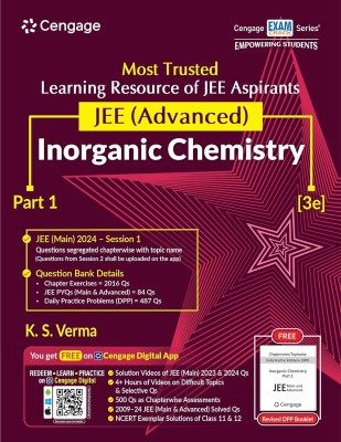 JEE Advanced Inorganic Chemistry: Part 1 with Free Online Assessments and Digital Content 2024(Paperback, K. S. Verma)