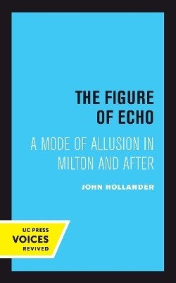 The Figure of Echo(English, Paperback, Hollander John)