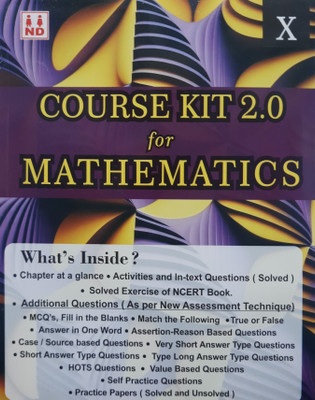 ND Class 10 Course Kit 2.0 For Mathematics Complete Study Material Based On CBSE/NCERT Salutions(Paperback, Nand Lal Daya Ram)