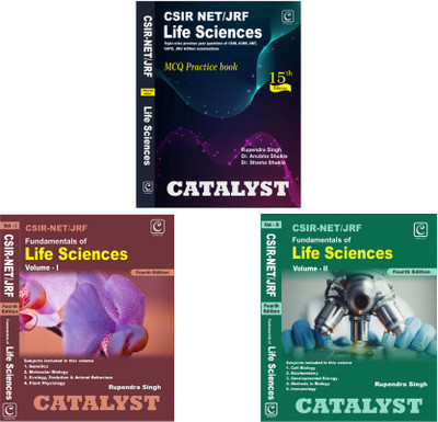 COMBO: CSIR NET/JRF Fundamentals of Life Sciences Vol-I , II & CSIR NET Life Sc. MCQ Practice Book(Paperback, Rupendra Singh)