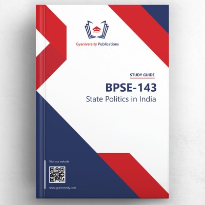 BPSE-143: State Politics in India (IGNOU Study Guide Book)(Paperback, Gyaniversity Publications)