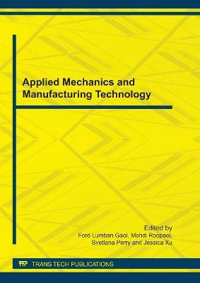 Applied Mechanics and Manufacturing Technology(English, Electronic book text, unknown)
