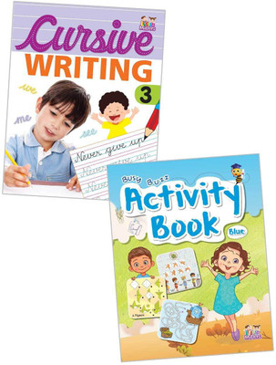 Combo Set of Cursive Writing 3 & Activity Book (Blue)(Paperback, Infinity Team)