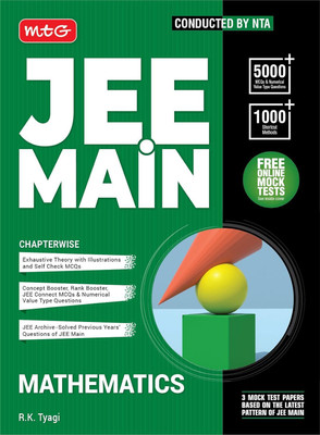 MTG JEE Main Mathematics Chapterwise Theory with MCQs Book For 2025 Exam | Previous Year Solved Question Paper (PYQs), 1000+ Formulae, Derived Concepts & Free Online Mock Tests(Paperback, R.K. Tyagi)