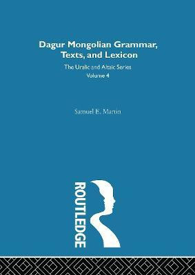 Dagur Mongolian(English, Hardcover, Martin Samuel E.)