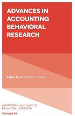 Advances in Accounting Behavioral Research(English, Hardcover, unknown)