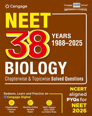 38 Years 1988-2025 Neet Pyqs: Chemistry (Edition1)(English, Paperback, unknown)