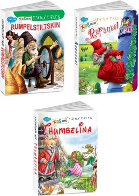 Rumpelstiltskin, Thumbelina and Rapunzel fairy tale book for kids : Kids board book, Fairy tale story book, Board book for kids | Combo of 3 story book for kids(Board Book, SAWAN)