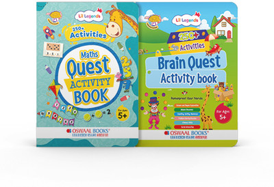 Oswaal Lil Legends 250+ Activities – Brain & Maths Quest Activity Books (Set of 2)(Paperback, Oswaal Editorial Board) Oswaal Lil Legends 250+ Activities – Brain & Maths Quest Activity Books (Set of 2)(Paperback, Oswaal Editorial Board)