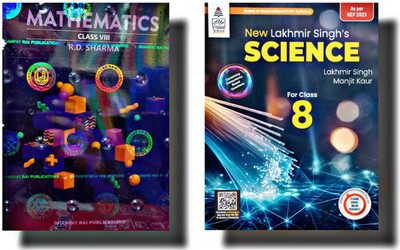 R.D. Sharma Mathematics & New Lakhmir Singh Science Book 8 Combo Set of 2 Books Manjit Kaur(Paperback, R . D. SHARMA)