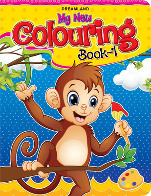 My New Colouring (Book - 1)  - Simple Colouring Book for Kids Ages 2-6 | Shapes & Objects with Names | Fun Activity to Improve Motor Skills, Creativity & Hand-Eye Coordination(English, Paperback, unknown)