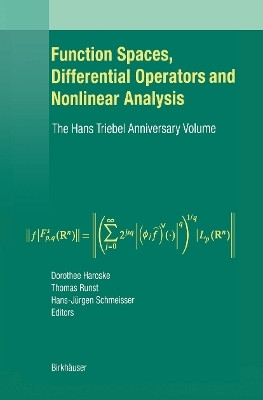 Function Spaces, Differential Operators and Nonlinear Analysis(English, Paperback, unknown)