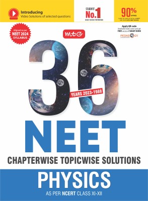 MTG 36 Years NEET Previous Year Solved Question Papers with NEET PYQ Chapterwise Topicwise Solutions - Physics For NEET Exam 2024 | Get Free access of Smart Book(English, Paperback, MTG Editorial Board)