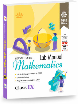 New Millennium Lab Manual in Mathematics Class 9 (2023-2024 Session) (With ANIMATIONS of Lab Activities)(Paperback, DINESH Publications)