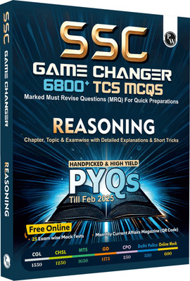 PW SSC Game Changer Reasoning PYQ 6800+ TCS MCQ For 2025 SSC Exams | CGL, CHSL, MTS(Paperback, PW)