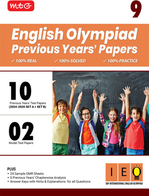 MTG Class-9 IEO Olympiad 10 Previous Years Papers English (2024-2020 Set A & B) - Model Test Papers with 24 Sample OMR Sheets & Chapterwise Analysis | PYQs For SOF Olympiad 2025-26 Exam(Paperback, MTG Editorial Board)