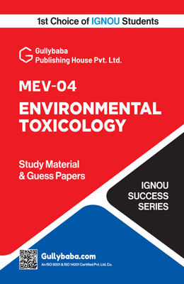 MEV-004 Environmental Toxicology | IGNOU Help Book Including Solved Exam Guess Paper & Practice Paper with Important Exam Notes | by-Gullybaba(Paperback, Gullybaba.com Panel)