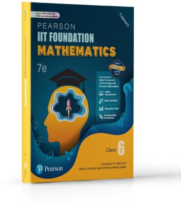 Pearson IIT Foundation'25 Mathematics Class 6 | For JEE, NTSE & Olympiad Exams | As per CBSE, ICSE & State Curriculums | Free acess to 11 Online Assessments, 55 Video Solutions & Interactive Tests via Pearson MyInsights & elibrary | 7th edition(Paperback, Trishna Knowledge System)