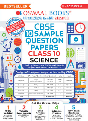 Oswaal Cbse Sample Question Papers Class 10 Science Book for 2023 Board Exam(English, Paperback, unknown)