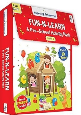 Learning Treasure Fun-N-Learn (Set Of 10 Books)(Paperback, Woodpecker Books)