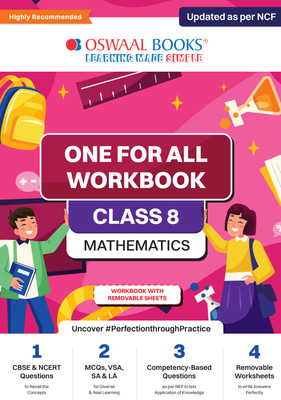 Oswaal Ncert & Cbse Pullout Worksheets Class 8 Mathematics for 2024 Exam(English, Paperback, unknown)