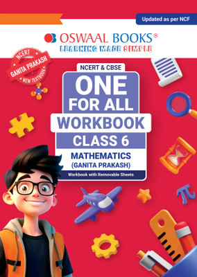 Oswaal NCERT & CBSE One For All Workbook Class-6 Mathematics (Ganita Prakash)(Paperback, Oswaal Editorial Board)