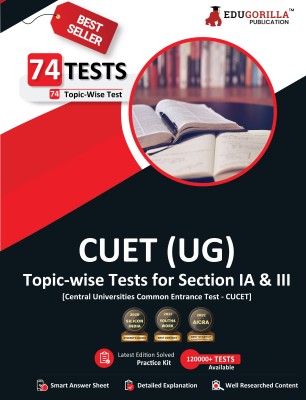 EduGorilla NTA CUET UG Book  - 2023 (English Edition) National Testing Agency - 74 Topic-wise Tests (2200 Solved Questions) with Free Access to Online Tests(English, Paperback, EduGorilla Prep Experts)