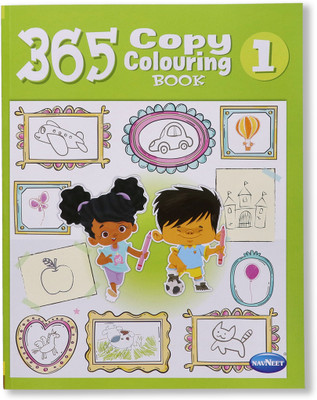 Navneet 365 Copy Colouring Book 1 Colouring books for kids - 208 pages - Painting and colouring books for kids - Youva Crayons(Paperback, Navneet Education Limited)