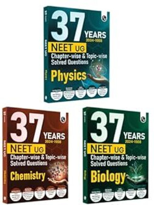 PW 37 Years NEET Previous Year Solved Question Papers Physics, Chemistry And Biology Combo Set Of 3 Books PYQs Chapterwise Topicwise Solutions For NEET Exam 2025 With Newly Added Topics
by PW |(Paperback, pwteam)