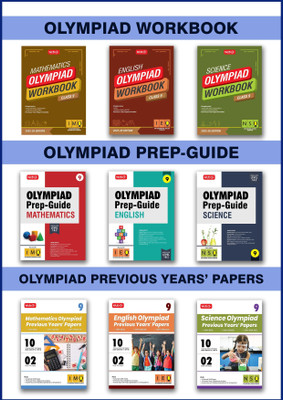 MTG Class-9 Mathematics, Science & English (IMO-NSO-IEO) Olympiad Workbook, Prep-Guide & Previous Years Papers (PYQs) - SOF Olympiad Books For 2025-26 Exam (Set of 9 Books)(Paperback, MTG Editorial Board)