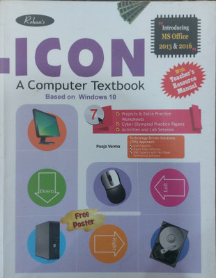 ICON A Computer Textbook Class 7 by Rohan (Used)(Paperback, Rohan)