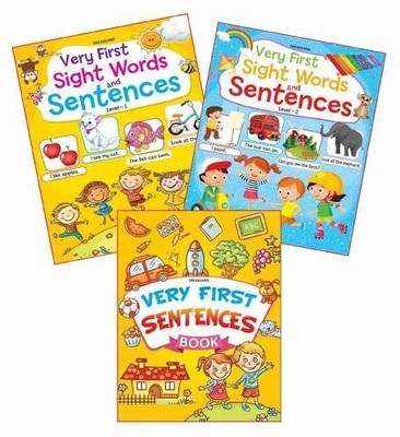 Very First Sentence Books - (3 Titles)  - Kids Age 4+ | Early Reading Set with Sight Words, Simple Sentences, and Colourful Illustrations to Build Confidence, Literacy Skills, and Reading Fluency(English, Paperback, Dreamland Publications)