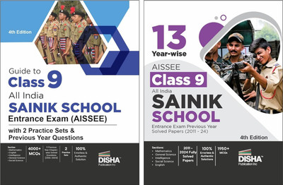 Combo (set of 2 Books) Study Package for AISSEE Class 9 All India SAINIK School Entrance Exam - Guide + Previous Year Solved Papers + Practice Sets - 4th Edition(Paperback, Disha Experts) Combo (set of 2 Books) Study Package for AISSEE Class 9 All India SAINIK School Entrance Exam - Guide + Previous Year Solved Papers + Practice Sets - 4th Edition(Paperback, Disha Experts)