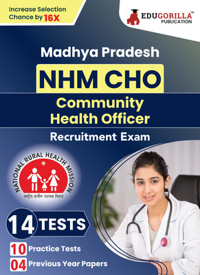 MP NHM CHO : Community Health Officer Book  - 2024 (English Edition) - 10 Practice Tests and 4 Previous Year Papers (1400 Solved MCQs) with Free Access to Online Tests(Paperback, EduGorilla Prep Experts)
