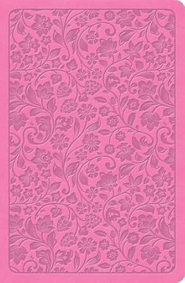 KJV Large Print Personal Size Reference Bible, Pink, Indexed(English, Leather / fine binding, unknown)