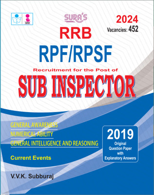 SURA`S RRB RPF/RPSF Sub-Inspector Exam Book Guide in English Medium - Latest Updated Edition 2024(Paperback, V.V.K SUBBURAJ)