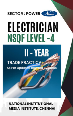 NSQF ELECTRICIAN LEVEL-4 TRADE PRACTICAL POWER SECTOR - II YEAR in English IMAGE based theory book complete syllabus Revised updated syllabus NIMI Chennai Ministry of skill development(Paperback, NIMI)