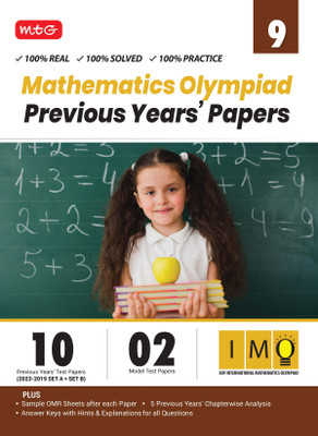 MTG IMO Class-9 Olympiad 10 Previous Years Papers (2023-2019 Set A & B) Mathematics with Mock Test Papers - Sample OMR Sheet with Chapterwise Analysis | SOF Olympiad Books For 2024-25 Exam(English, Paperback, MTG Editorial Board) MTG IMO Class-9 Olympiad 10 Previous Years Papers (2023-2019 Set A & B) Mathematics with Mock Test Papers - Sample OMR Sheet with Chapterwise Analysis | SOF Olympiad Books For 2024-25 Exam(English, Paperback, MTG Editorial Board)