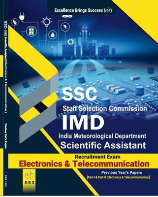 SSC IMD Scientific Assistant Electronics & Telecommunication Previous Year Papers [ Part-I ( Common Subjects) and Part-II ( Electronics & Telecommunication) English Medium(Paperback, Dr. Vinay Pratap Singh) SSC IMD Scientific Assistant Electronics & Telecommunication Previous Year Papers [ Part-I ( Common Subjects) and Part-II ( Electronics & Telecommunication) English Medium(Paperback, Dr. Vinay Pratap Singh)