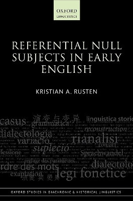 Referential Null Subjects in Early English(English, Hardcover, Rusten Kristian A.)