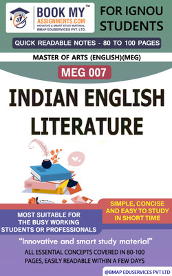 IGNOU MEG 7 Indian English Literature Study Guide For IGNOU Students Latest Edition Simplify Your Studies(Paperback, BMA Publication)