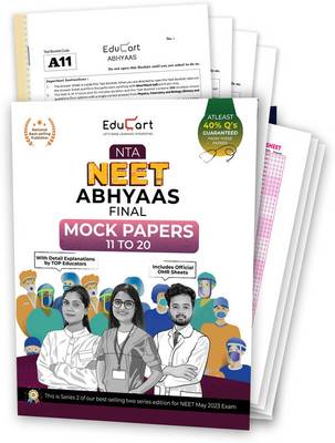 Educart Abhyaas 11-20 Final NEET Mock Test Papers Book for 7th May 2023 Exam, by India's Top NEET Educators (Garima Goel, Pranav and Seep Ma'am)